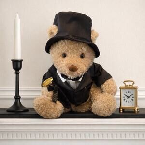 Wellington Bear Millennium 2000 Teddy Bear Tuxedo Top Hat Plush Figurine